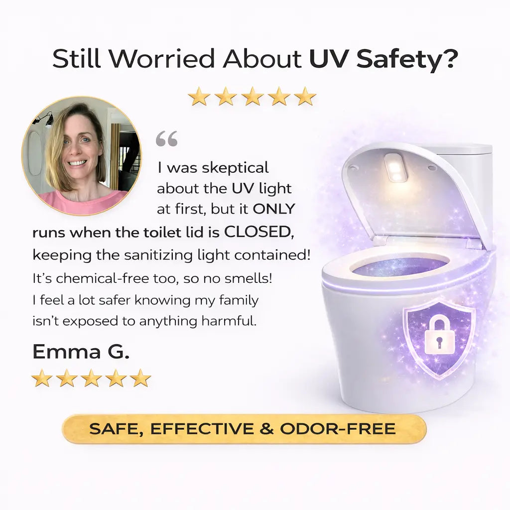 Self Cleaning UV Toilet Sanitizer & Night Light Nolara