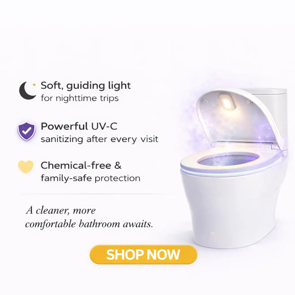Self Cleaning UV Toilet Sanitizer & Night Light Nolara